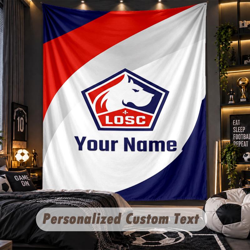 TapestryLOSC Lille Custom Name Text Personalized Wall Hanging Tapestry Home Wall Decor