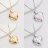 Stylish Pendant Necklace Heart Shaped Locket Collarbone Chain Adjustable Length Choker Fashionable Jewelry for Dates