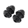 Черный фитинговый соединитель для трубки 1/4'' (наружный диаметр) Соединитель для террариума, аквариума, садового полива, водопроводной трубы, адаптер для RO, быстроразъемное соединение, 2 шт.