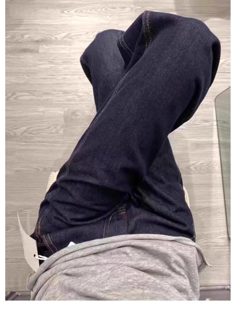 Женские джинсы большого размера с высокой талией, темно-синие, грушевидной формы, широкие