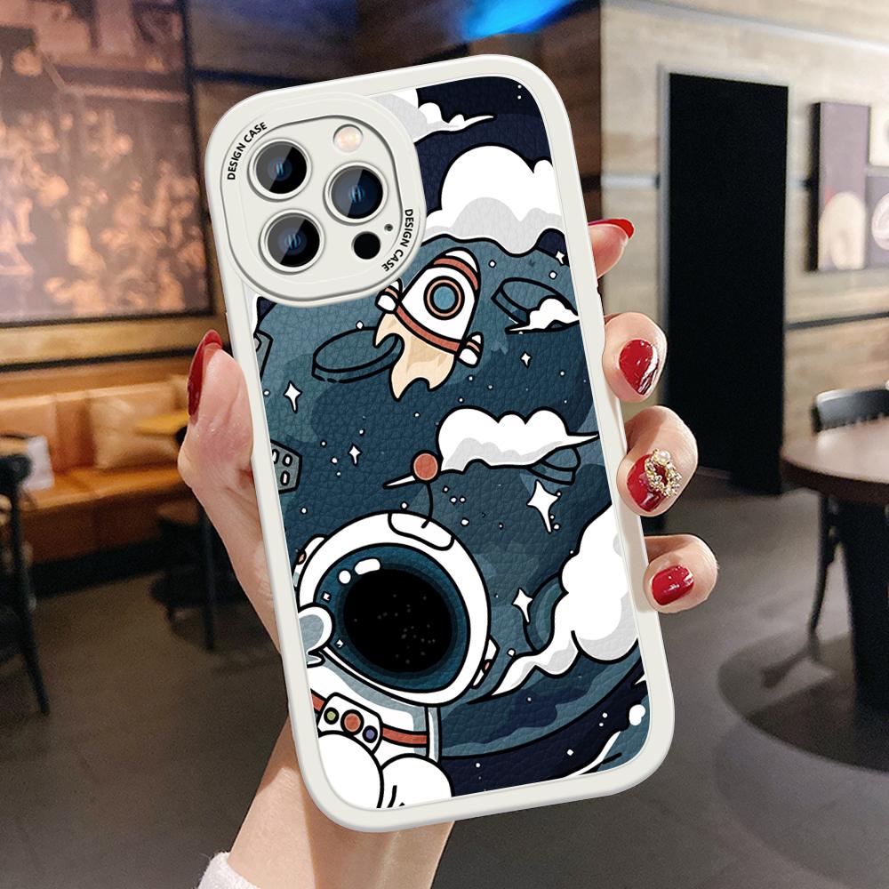 Симпатичный чехол из искусственной кожи для iPhone 14 13 12 Pro Max Samsung Galaxy S23 Ultra S20 FE M32 A13 A20S Redmi Note 10 Xiaomi Poco F3 Мягкий чехол для телефона из ТПУ