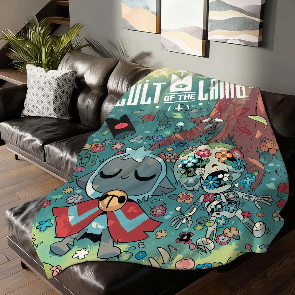 Game Cult Of The Lamb Blanket Soft and Skin Friendly For Couch Bed Napping Bedspread All Seasons Comforter