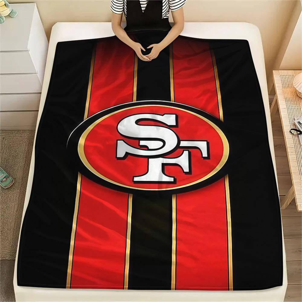 San Francisco 49ers Flannel Blanket, High quality Comfortable for All Seasons, Home Decor, Warmth and Comfort
