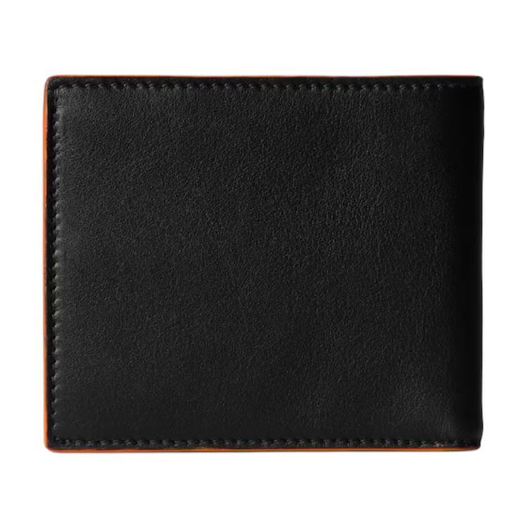 GUCCI GG Marmont Leather Wallet Men's Black & Orange 835047-AAE1V-1059