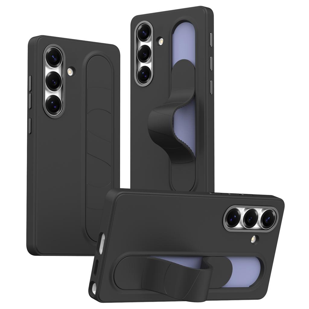 For Samsung Galaxy S25+ Case Smart Key Invisible Wristband Kickstand PC+Silicone Phone Cover