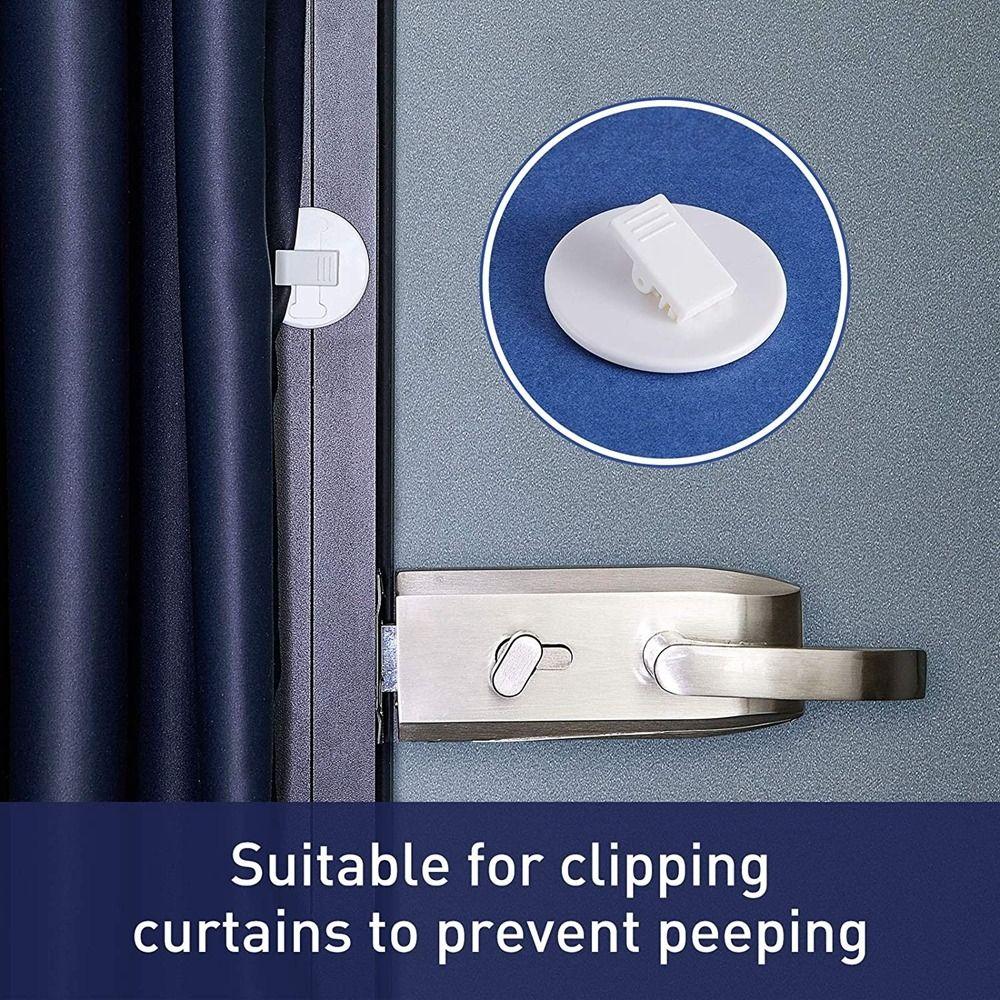Anti Splash Seamless Crocodile Fixed Curtain Clip Curtain Buckle Bathroom Accessories Guard Clip
