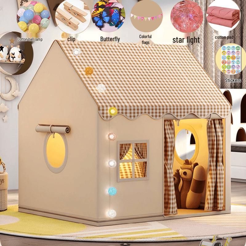 Принцесса Замок Игровая палатка для дома: Подарок на день рождения для девочки и уютное место для сна