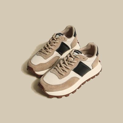 Waffle Forrest Gump Shoes Женская осенняя новинка European Station Повседневная спортивная обувь Daddy Shoes на толстой подошве Тренд