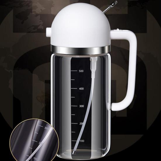 Yousheng 500 мл распылитель масла антизасоряющий 2-в-1 стеклянный прозрачный дозатор уксуса для барбекю