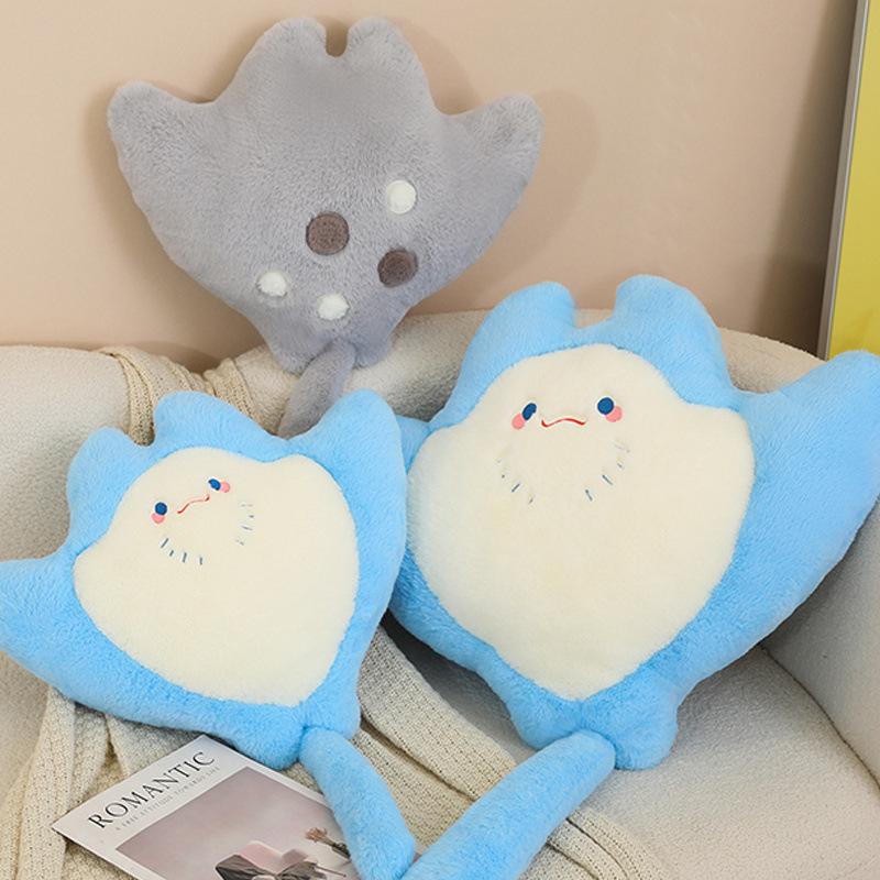 Cartoon Devil Fish Throw Pillow Plush Toy Doll Devil Fish Doll Home Pillow Cushion Girl Doll