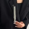 Etro Увеличенная Цепочка с Длинной Кисточкой и Бусинами Брошь Зажим для Одежды Цепочки для Брюк Многофункциональные Вечерние Ювелирные Аксессуары Подарки