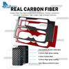 LLKF5 Real Soft Carbon Fiber Sticker For Ford Focus MK4/Focus ST 2019 2020 2021 2022 2023 2024 2025 LHD RHD Car Gear Shift Frame Panel