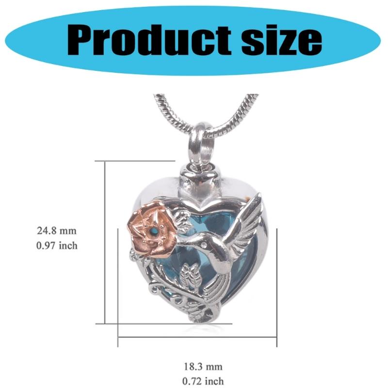 Мемориальное ожерелье, контейнер для праха, медальон, кремационное украшение на шею для праха/волос, элегантное ожерелье-медальон для женщин и мужчин