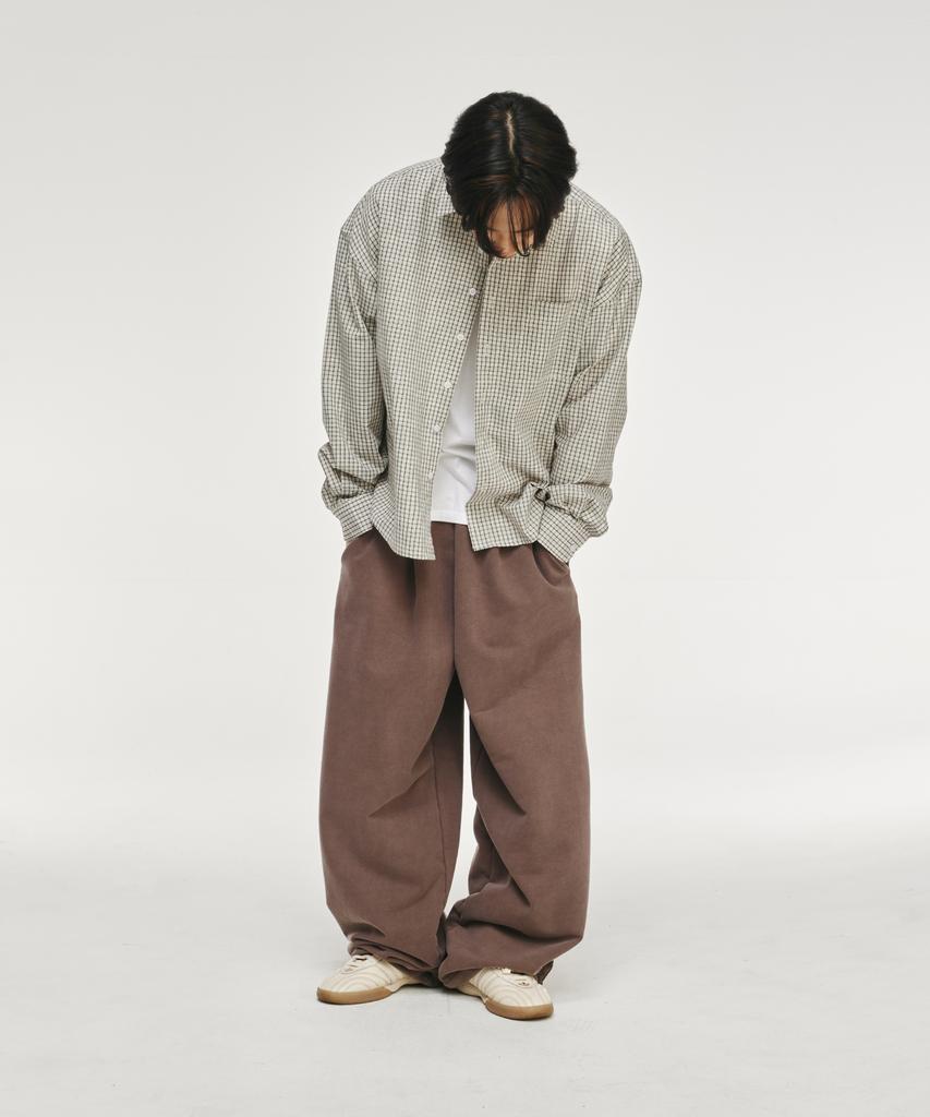 SIGNATURE Crop Check Shirt [White]