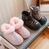 Зимние детские утепленные теплые зимние ботинки, теплая обувь для девочек, водонепроницаемые нескользящие модные уличные ботинки для мальчиков