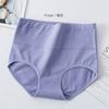 Женское нижнее белье с минималистичным принтом и завышенной талией, большое нижнее белье для живота, женское дышащее треугольное нижнее белье из чистого хлопка