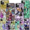 J -Jojos Anime Black Case For Apple Iphone 11 13 12 Mini 14 Pro Max Xr 7 8 +Se 2020 Xs 6 6s Plus 5 5s Silicone Phone Cover