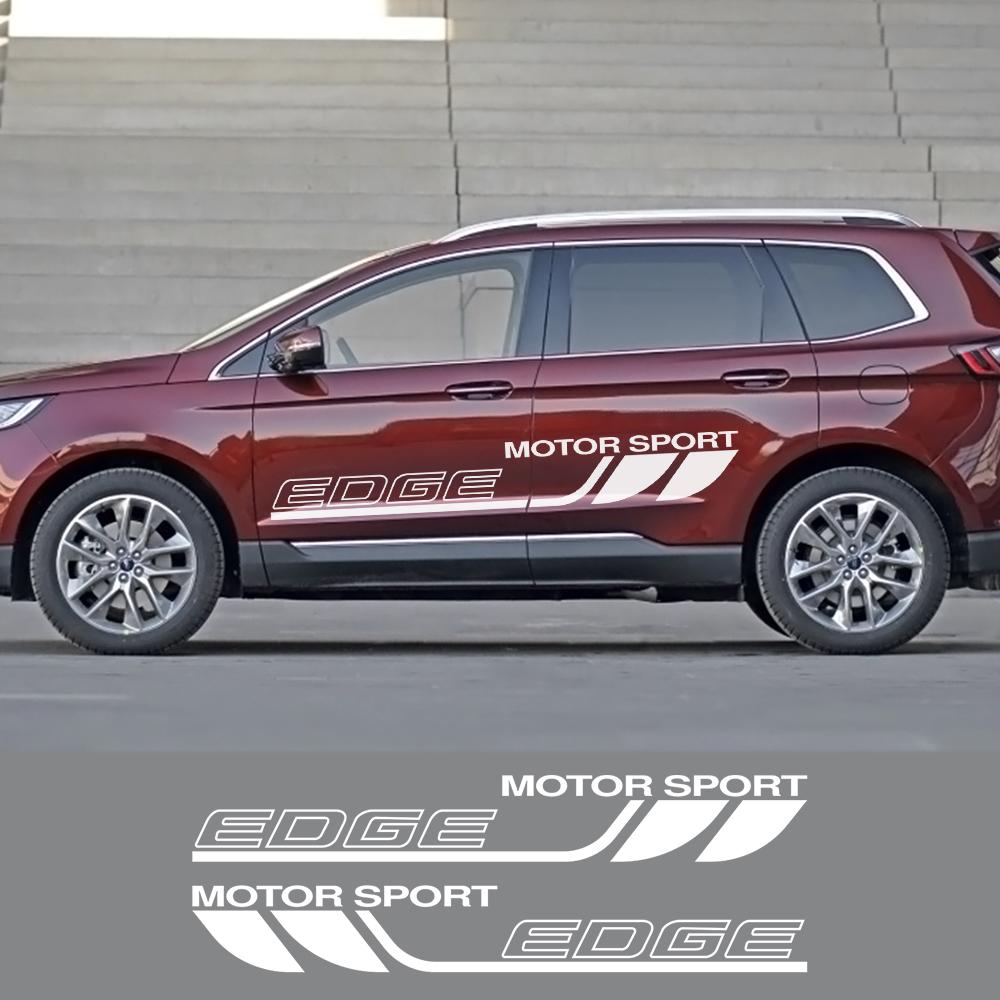 Для Ford Edge двери автомобиля боковые наклейки автоспорт гоночная графика стиль виниловая пленка Декор наклейки авто тюнинг