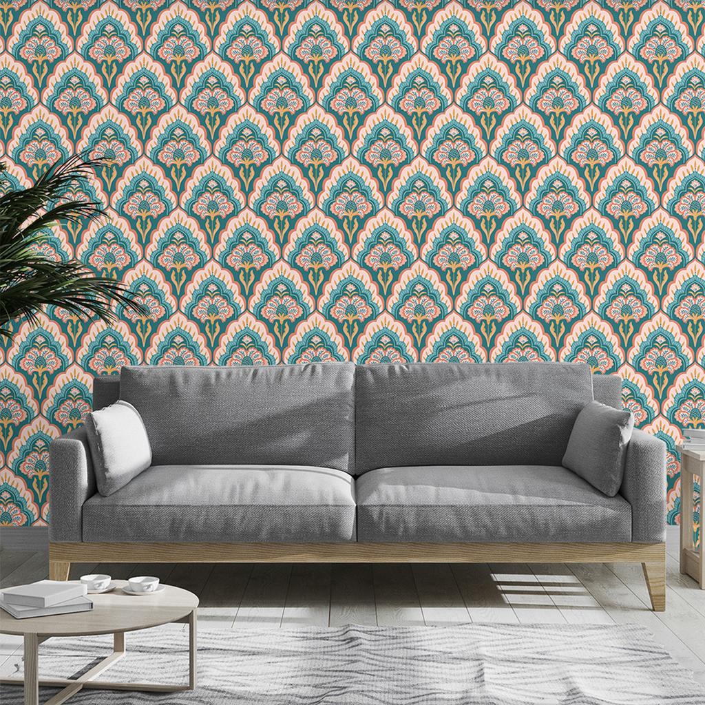 Бохо Обои Домашний Декор Наклейка и Отклейка Кухонная Контактная Бумага Съемные Цветы Обои для Стен Ванная