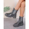 Designer Shoes for Women New High Quality Silver Women's Boots Waterproof Non-slip Thick Sole Chelsea Boots Botas De Mujer