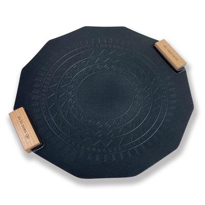 SWAG GEAR мульти-сковорода-гриль для кемпинга Muifan с каменным покрытием, не пригорает, совместимый с IH, сумка для хранения в комплекте, размер (Л - Черный)