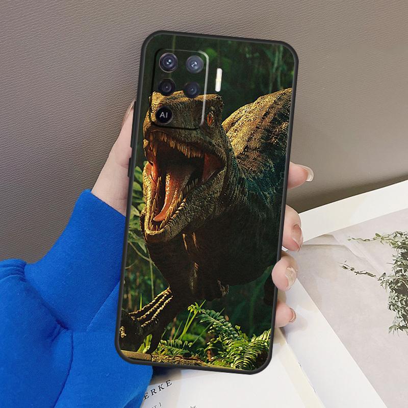 Чехол с динозаврами Юрского периода для Oppo A76 A16 A96 A17 A18 A60 A80 A40 A38 A58 A78 A98 A94 A74 A54 A15 A57 A77 A5 Pro