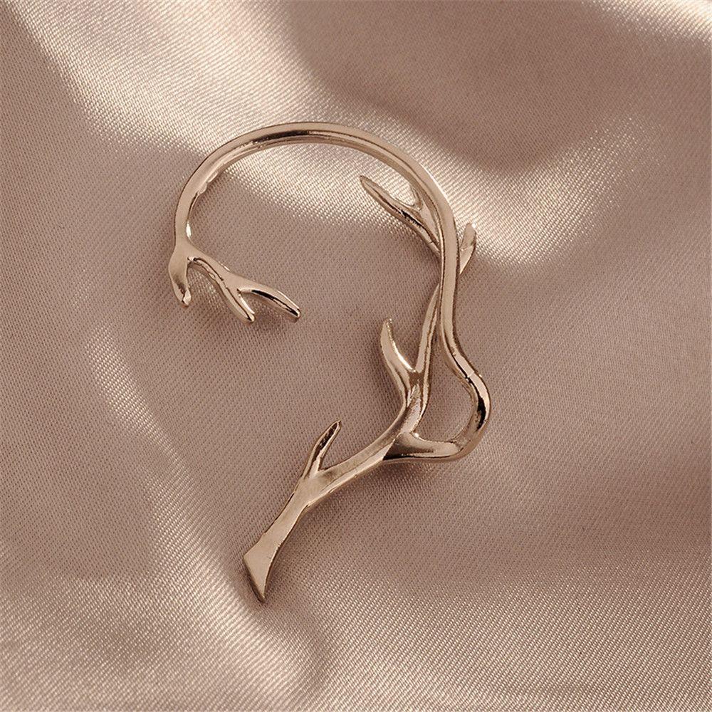 Женская простота Эльфы Без пирсинга Фейковый пирсинг Ветви Кафф для уха Серьги Обертывание для уха
