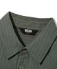 TRILLION Wrinkle Sheer Oversized Roll-Up Long Sleeve Shirt_Khaki