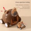 Manqi Cartoon Cute Pet Ejection Toy Car - Модная инерционная игрушка для детей