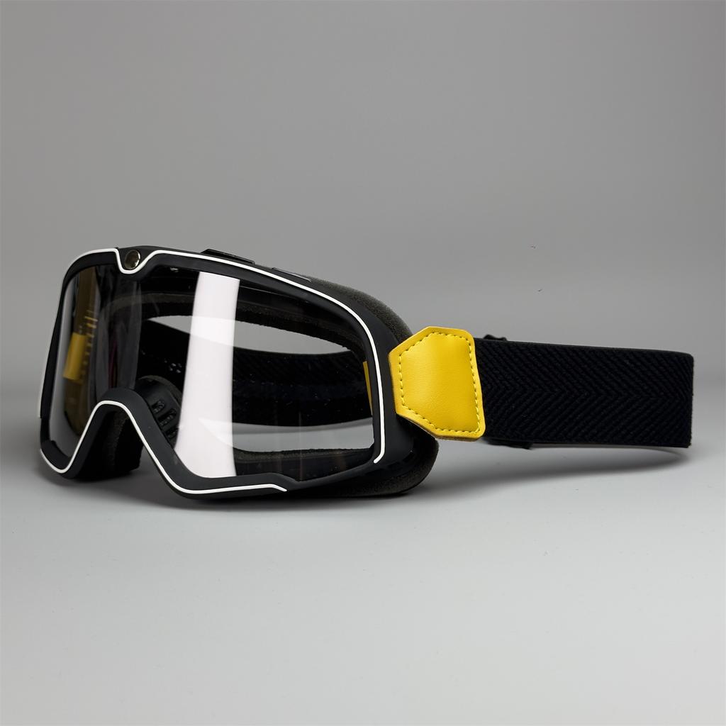 Ретро очки для езды на мотоцикле Cafe Racing Motorcycle MX ATV Classic Ветрозащитные очки Солнцезащитные очки для бездорожья Очки для катания на лыжах Уличные очки унисекс