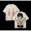 Горячая Аниме Jujutsu Kaisen Чосо Графическая Футболка Мужская с Коротким Рукавом Одежда Стиранный Хлопок Футболка Повседневная Футболка Харадзюку Ретро Футболка