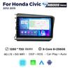 NaviFly 9-дюймовый QLED беспроводной Carplay Android авто радио для Honda Civic 2012 2013 2014 2015 мультимедийные GPS интеллектуальные системы
