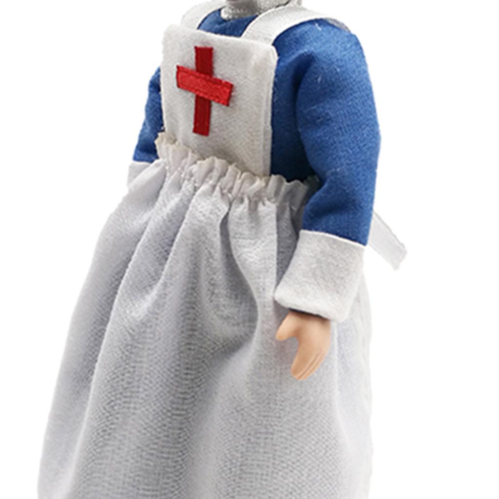 1:12 Кукольный домик, миниатюрные фарфоровые куклы, модель, маленькая красивая викторианская служанка, леди, медсестра, помощница для девочек и мальчиков