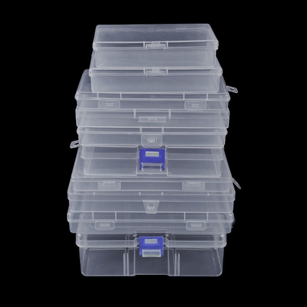 Квадратный контейнер для ювелирных бусин, прозрачный чехол для мелких предметов, упаковочные коробки, держатель для электроинструментов