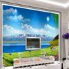 Photo Wallpaper Background Snow Mountain Prairie Mural Blue Sky and White Clouds 3D Large Wall Mural