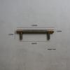 Nordic Modern Brass Knurled Handle for Drawers, Wardrobe, and Cabinets