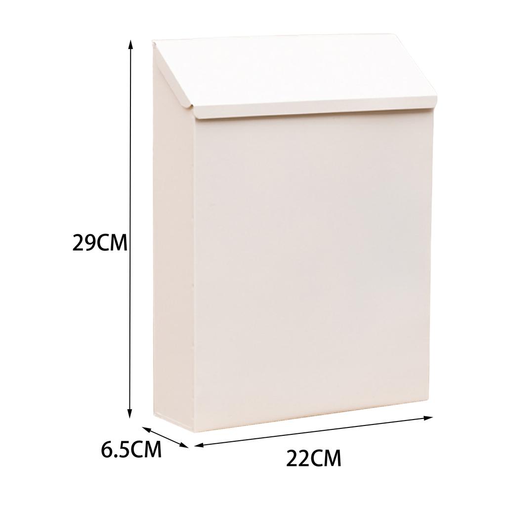 Wall Mounted Mailbox Modern Drop Box Newspaper Holder Box Decorative Letter Box Outdoor Porch Home Office Bathroom