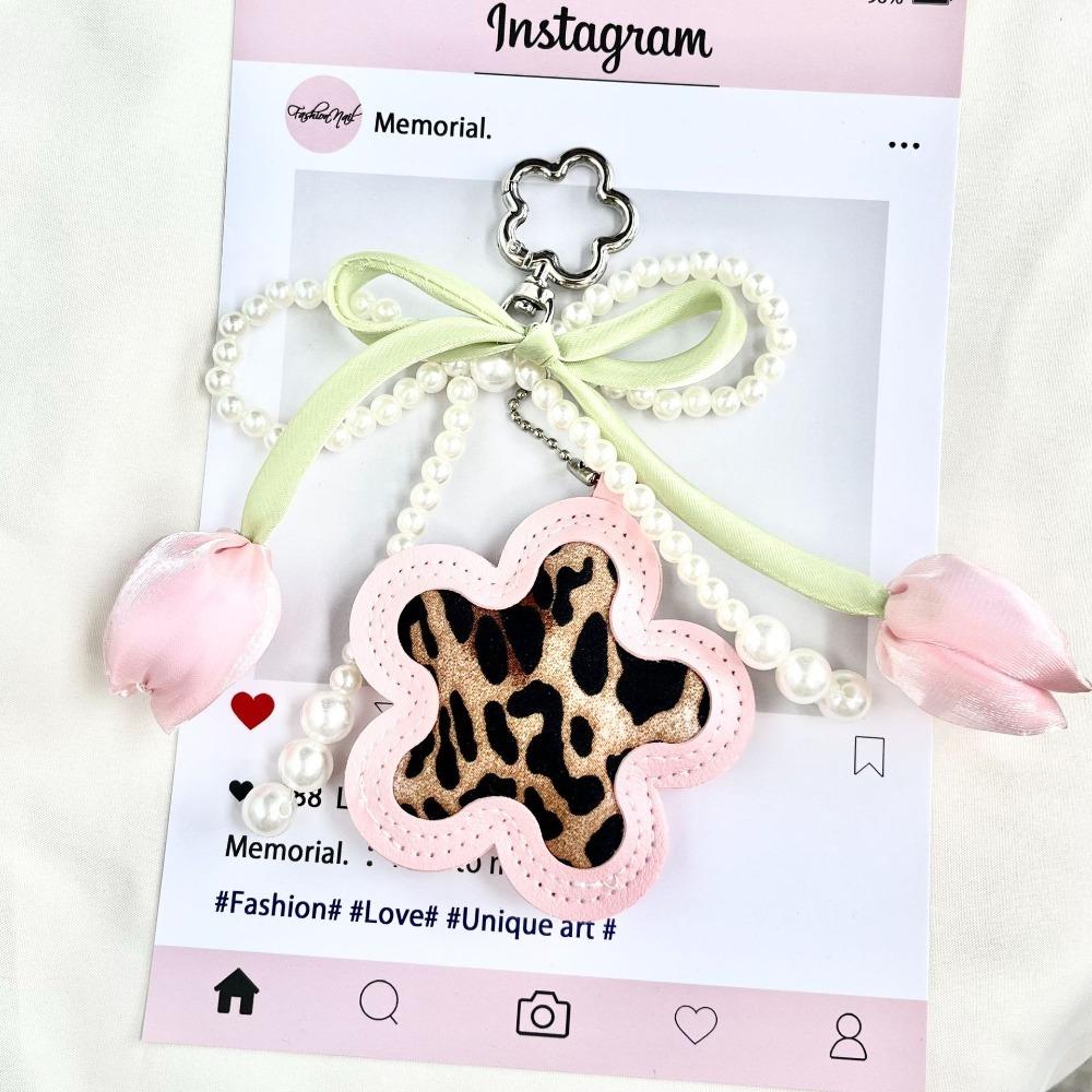 Leopard Print Bag Pendant Braided Rope Braided Rope Keychain Backpack Pendant For Handbag Decor