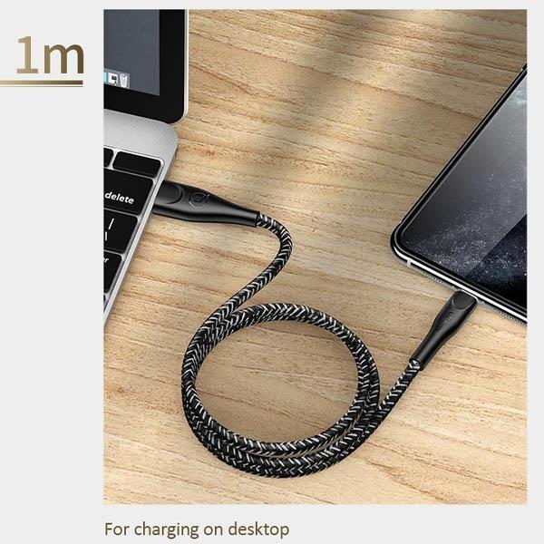 Usams Kabel Pleciony U41 Lightning 1M 2A Czerwony/Red Sj391Usb02 (Us-Sj391) Fast Charge