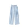 PEACEBIRD Women's Casual Straight Wide-Leg Pants