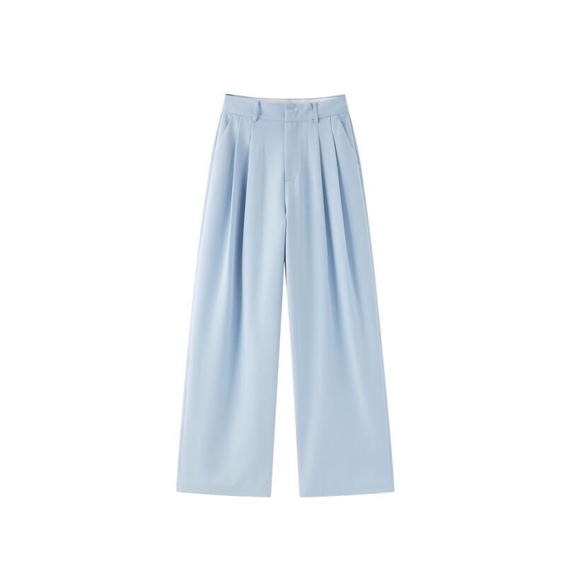 PEACEBIRD Women's Casual Straight Wide-Leg Pants