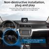 Проекционный дисплей, GPS-спидометр, универсальный автомобильный проекционный дисплей, 3-дюймовый измеритель скорости в милях в час с компасом