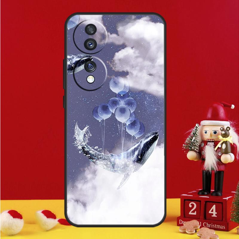 Волшебный чехол 'Летающий кит' для Honor Magic 5 6 7 8 Pro Honor 200 400 50 70 90 Lite X8b X8c X9a X9b X9c Win RT Чехол