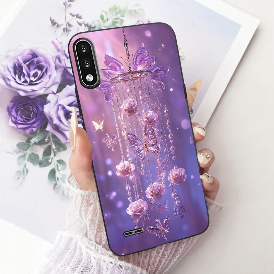 For LG K22 Case LM-K200 LMK200B Luxury Butterfly Tree Painted Cover Soft Silicone Phone Case For LG K22 K 22 LGK22 Fundas Bumper