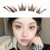 80 Pcs Caramel Brown Individual Lashes Glue-Free Manga Lashes Natural Anime Eyelashes for Women