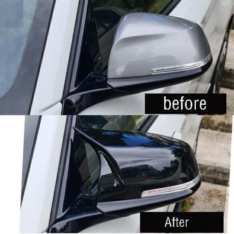 Gloss Black Rear Wing Mirror Cover Cap For BMW F20 F21 F22 F30 F32 F36 X1 F87 M3 nlxk36