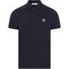 Logo Button Short Sleeve Polo Shirt Men Polo Shirts Blue K1S1522002-SCS0017-V0020
