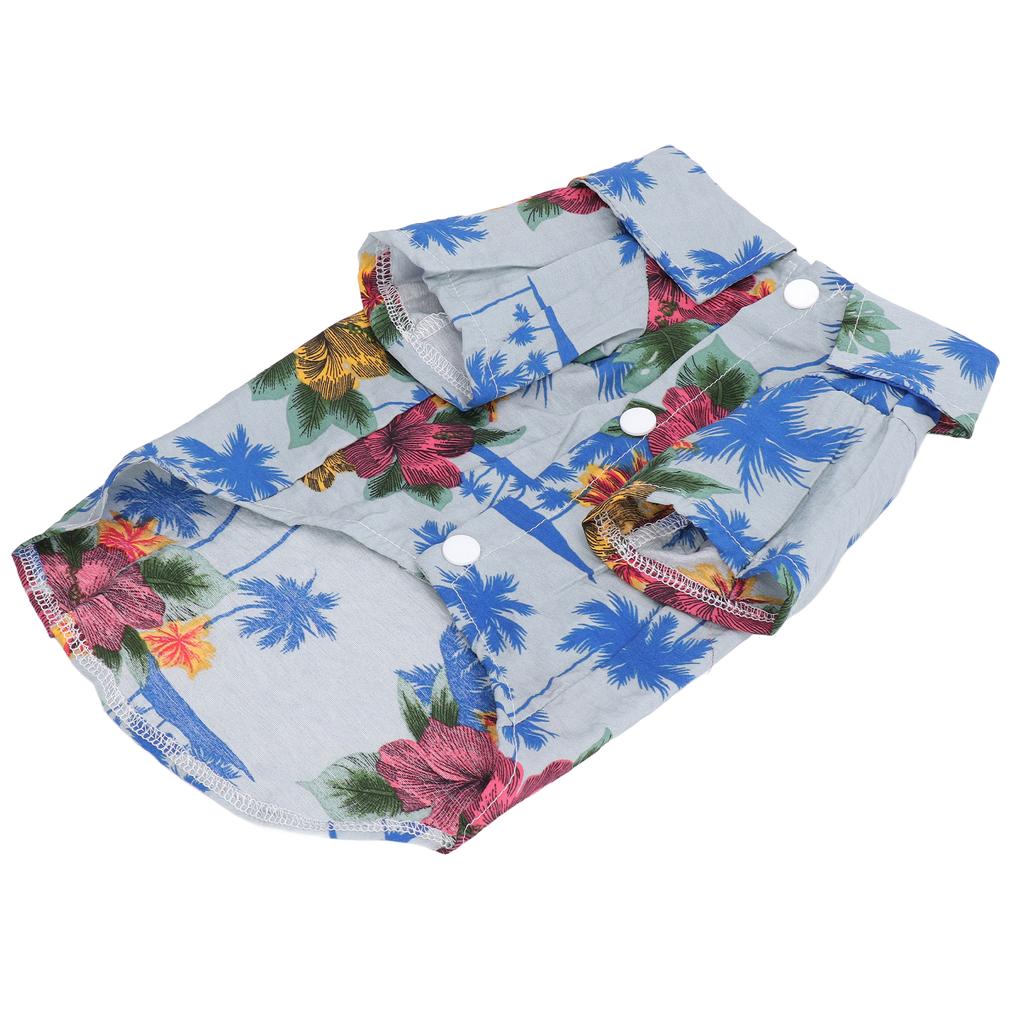 Hawaiian Style Dog T Shirts Dog Hawaiian Cute Costume for Small to Medium Puppy CatsS