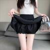 Korean Sweet Mini Skirt Cute Sexy Balletcore Elastic High Waist Ball Gown Ruffle Patchwork Lolita Skirt Short Y2K Women Clothing