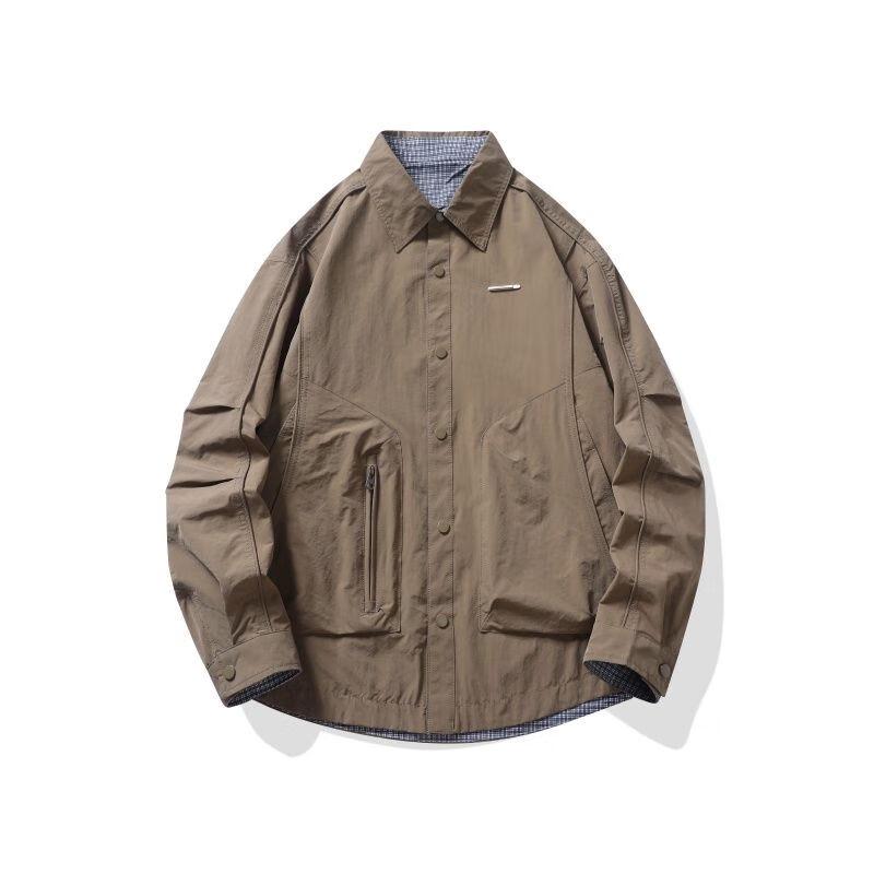 Мужская двусторонняя куртка в американском ретро-стиле DK